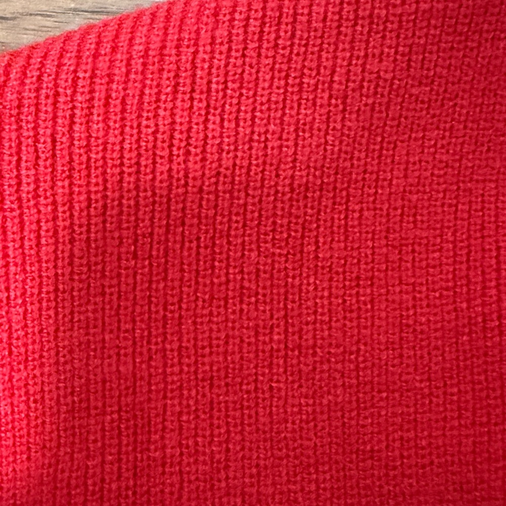 Seek The Label Red Tie Front Wrap Ribbed Cardigan. Women’s Size Medium. - Picture 4 of 8